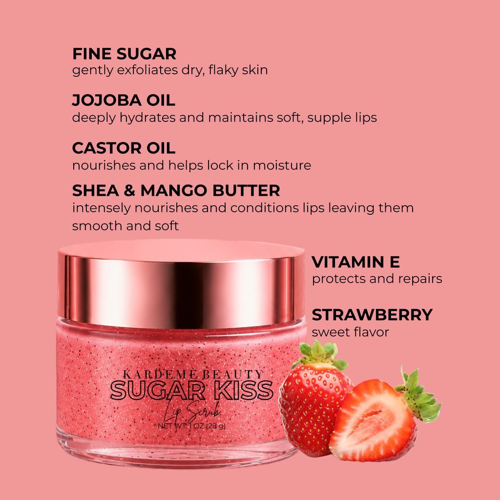 SUGAR KISS Lip Scrub, Strawberry